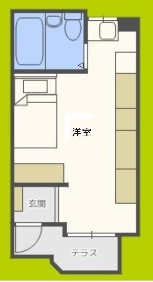 アヴァンセ天王寺(ワンルーム/3階)の間取り写真