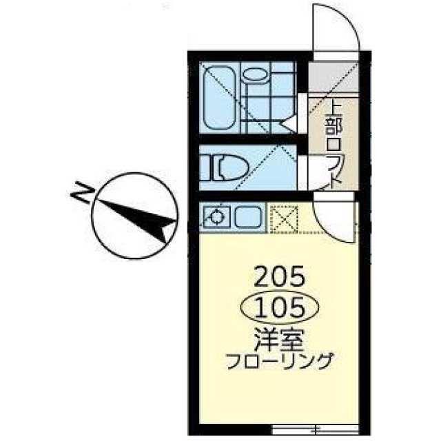 ユナイト宮崎台ラ・マルシエール(ワンルーム/1階)の間取り写真