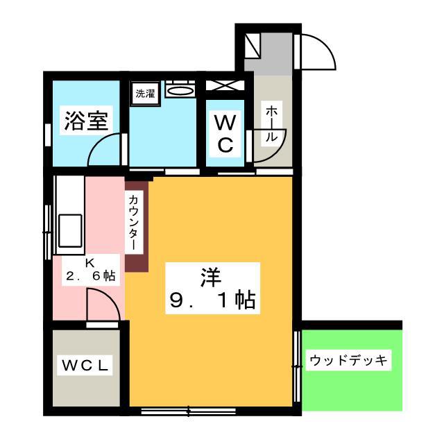 SHANGRI-LA KAWASAKI(ワンルーム/1階)の間取り写真