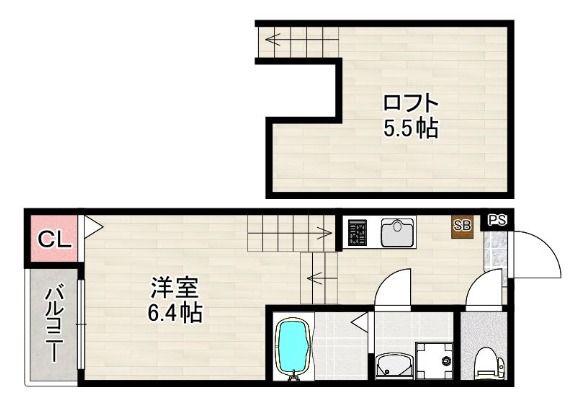 OBAHAUSE KANAYAMA(1K/2階)の間取り写真
