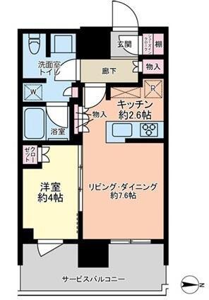 THE YOKOHAMA FRONT TOWER(1LDK/17階)の間取り写真