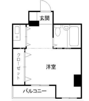 エクセレンス樹羅(1K/2階)の間取り写真