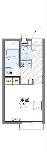 レオパレスアーバンコート東大沢(1K/2階)の間取り写真