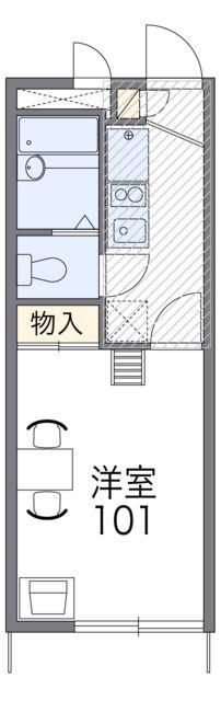 レオパレスコンフォート(1K/2階)の間取り写真