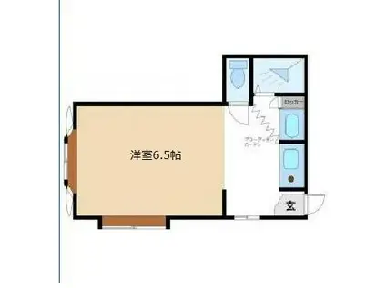 フローレンス弥生(1K/1階)の間取り写真