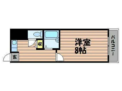 シティ倉敷 I(1K/2階)の間取り写真