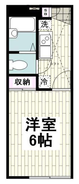 レオパレスヴィラフェリーチェ(1K/2階)の間取り写真