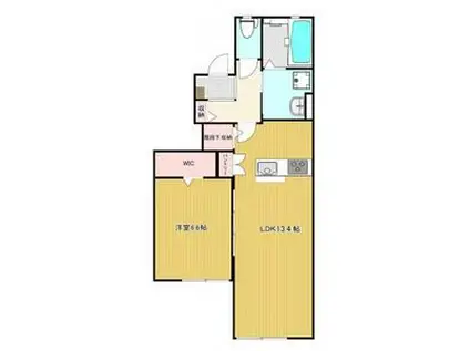 メゾンド・メルヴェーユ須磨(1LDK/1階)の間取り写真