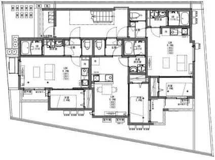 KEIAI RESIDENCE 北大宮(1LDK/1階)の間取り写真