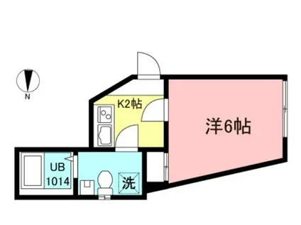 成増スクエアI(1K/3階)の間取り写真