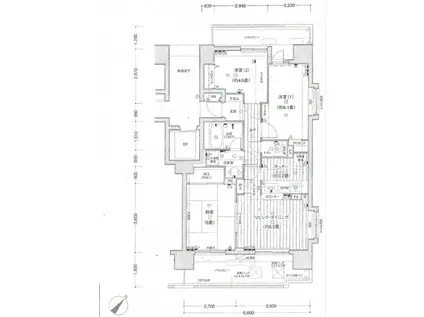 フォリア浅草(3LDK/2階)の間取り写真