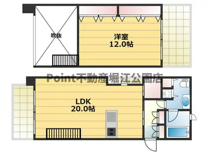 RITZ SQUARE CREST(1LDK/9階)の間取り写真