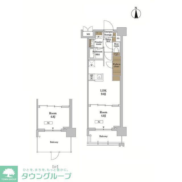 RJRプレシア蒲田(1LDK/3階)の間取り写真