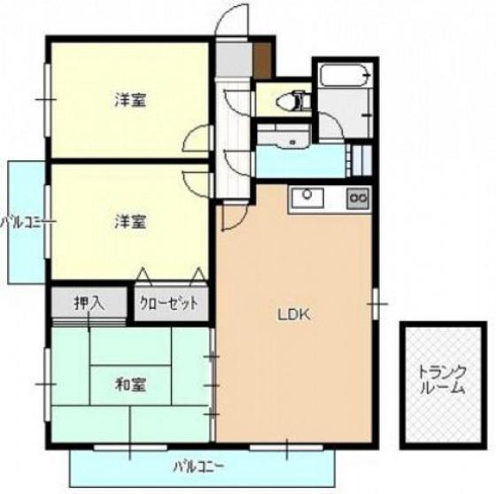 セントヒルズ(3LDK/3階)の間取り写真