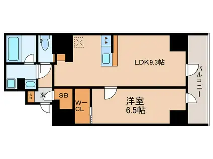 VORT飯田橋レジデンス(1LDK/6階)の間取り写真