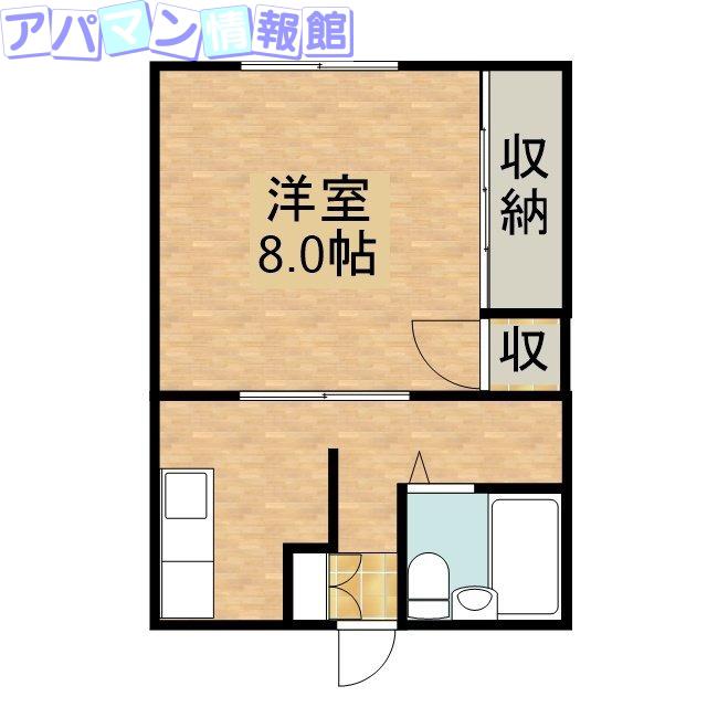ルシエル(1K/1階)の間取り写真