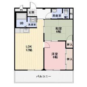 SURPLUS ルージュ(2LDK/2階)の間取り写真