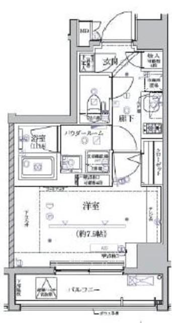 アルテシモ ソロ(1K/9階)の間取り写真