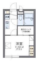 レオパレスエスペランサC(1K/2階)の間取り写真