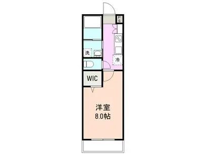 ファウンテンテラス御殿場(1K/3階)の間取り写真