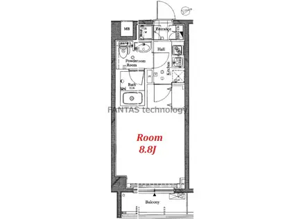 サンパレス田端壱番館(1K/3階)の間取り写真