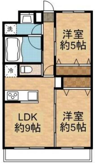 V-ROOM幕張本郷(2LDK/4階)の間取り写真