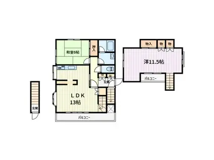 NSハウス(2LDK/2階)の間取り写真