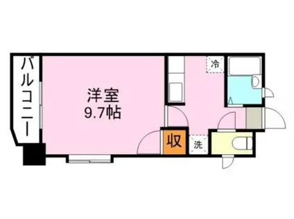 アンジェリックリリィコート(1K/3階)の間取り写真