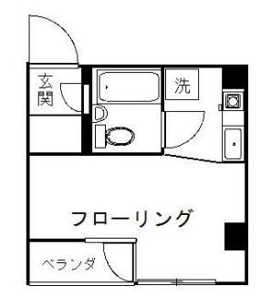 コーポ相悦(ワンルーム/3階)の間取り写真