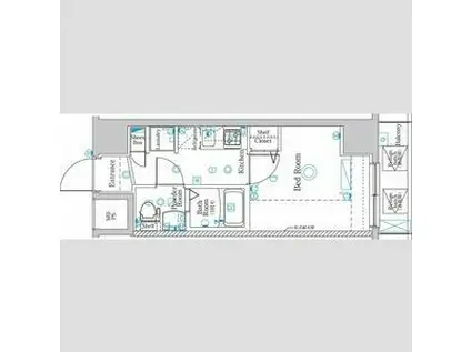 ラフィスタ川口(1K/3階)の間取り写真