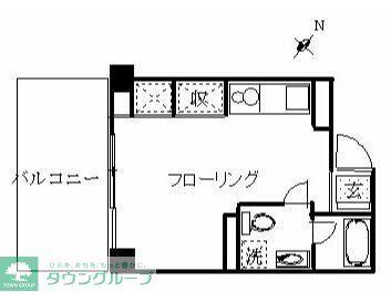天王町ビーンズマンション(ワンルーム/3階)の間取り写真