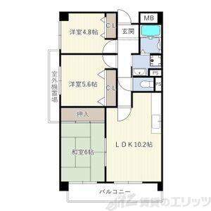 ウェルフェア(3LDK/3階)の間取り写真
