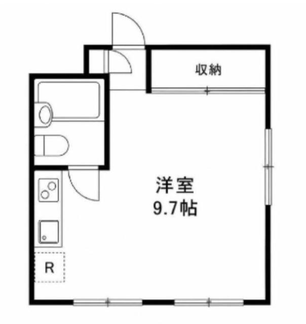 レディースビレッジヨシトモ(ワンルーム/4階)の間取り写真