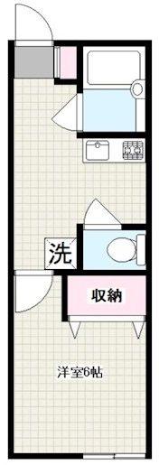 ウィング三軒茶屋(1K/1階)の間取り写真