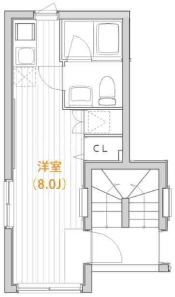 FARE中野Ⅰ(ワンルーム/4階)の間取り写真