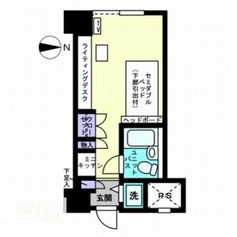 アルファコンフォート鹿児島(ワンルーム/6階)の間取り写真