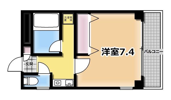 STプラザ台町(1K/3階)の間取り写真