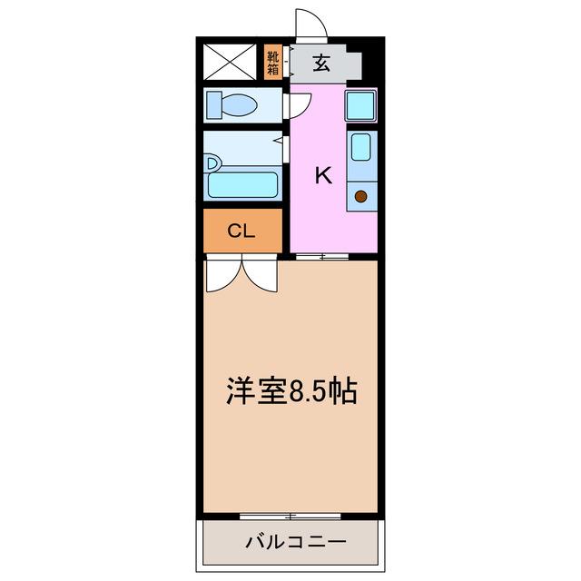 すまいるKATO(1K/1階)の間取り写真