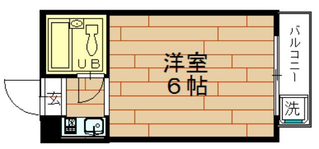 レアレア九条56番館(ワンルーム/7階)の間取り写真