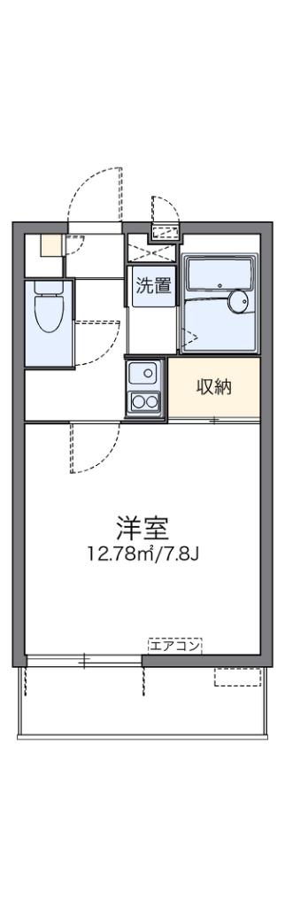 レオパレス石津西(1K/3階)の間取り写真