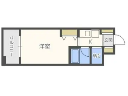 エスリード三宮フラワーロード(1K/10階)の間取り写真