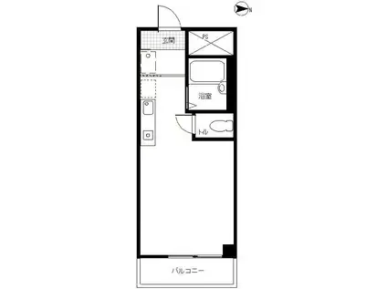 シンコーハイツ(ワンルーム/6階)の間取り写真