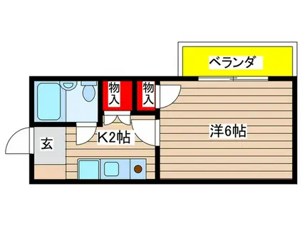 DWELL17(1K/4階)の間取り写真