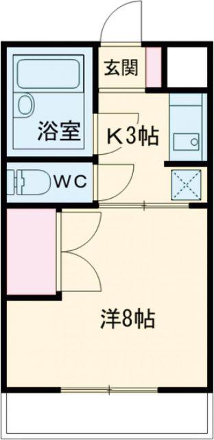 エステートエンゼル(1K/1階)の間取り写真