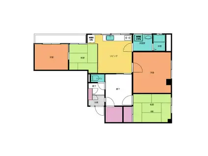 キマタビル(4SDK/2階)の間取り写真