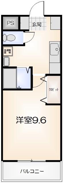 リバティマンション(1K/1階)の間取り写真