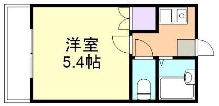 G-BOX(1K/2階)の間取り写真