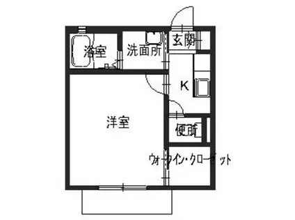 エクセレント淡路(1K/1階)の間取り写真