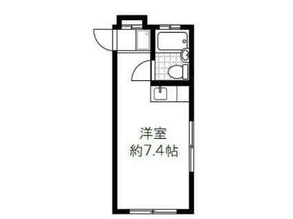 セゾンタカ(ワンルーム/1階)の間取り写真