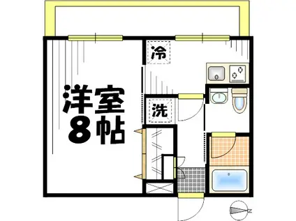 メゾンエリカ(1K/3階)の間取り写真